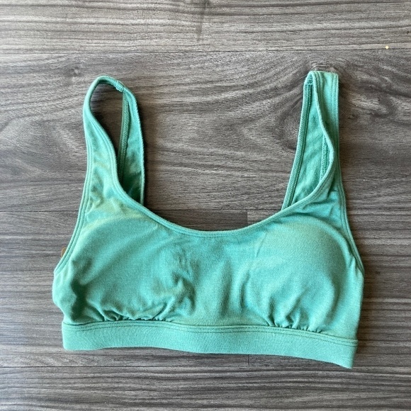 Victoria's Secret PINK Green Comfy Scoop Neck Bra- NEW - Picture 1 of 5